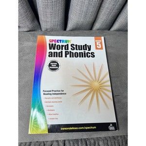 Spectrum Word Study Phonics Grade 5 Paperback Spectrum Homeschooling Workbook